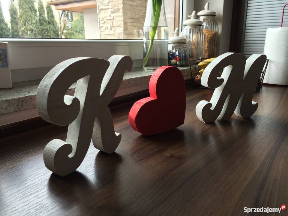 Dekoracje ozdoby napisy ze sklejki i drewna Wieluń