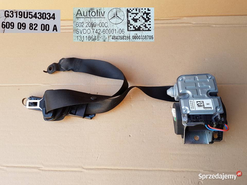 Mercedes CLS w219 pas pasy bezpieczeństwa przód Legnica