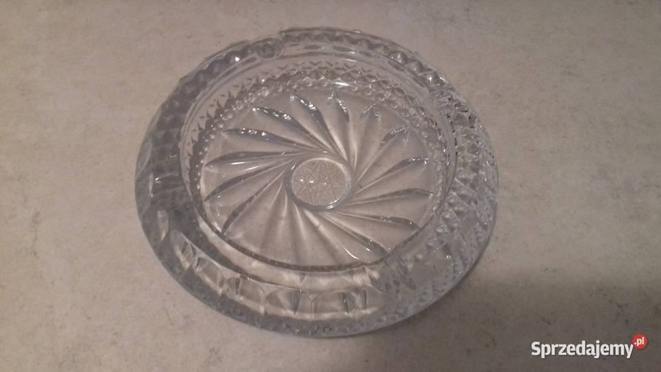 Popielnica kryształowa duża Vintage do Kraków
