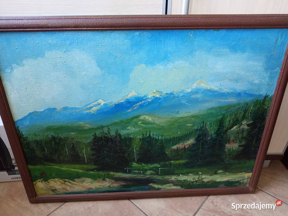 Obraz olejny Tatry Borysiewicz Antyki, Sztuka, Kolekcje Gorzów Wielkopolski