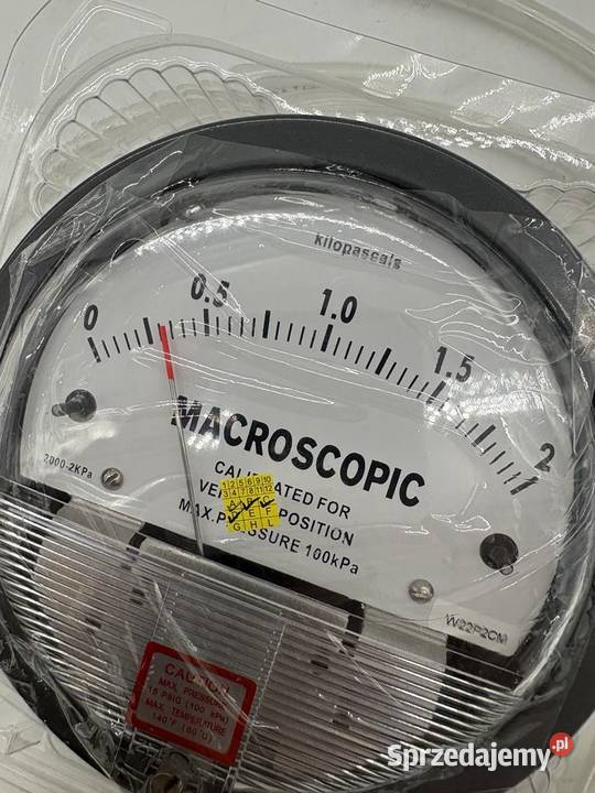 Macroscopic M2000 Pointer Type Micro Pressure Biznes i Przemysł