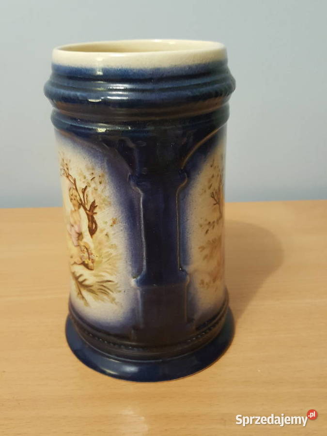 KUFEL z motywem miłość wiedeńska granatowy wielkopolskie sprzedam
