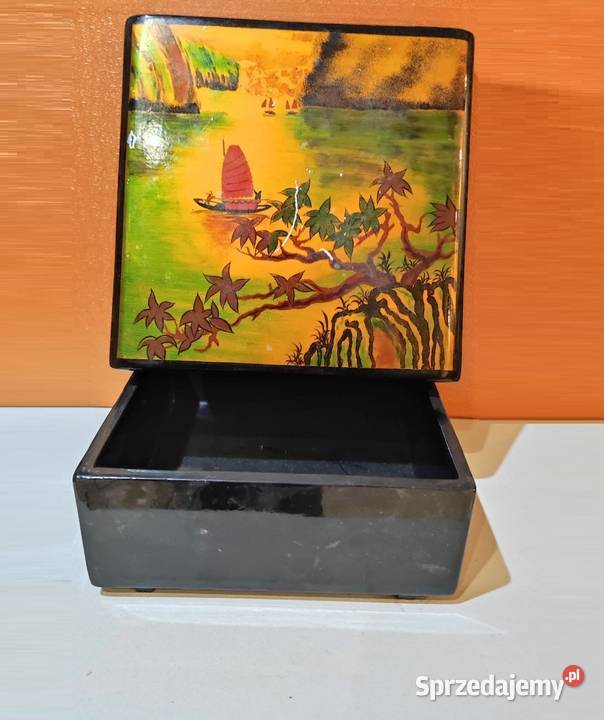 szkatułka skrzynka pudełko z laki ręcznie Kielce sprzedam