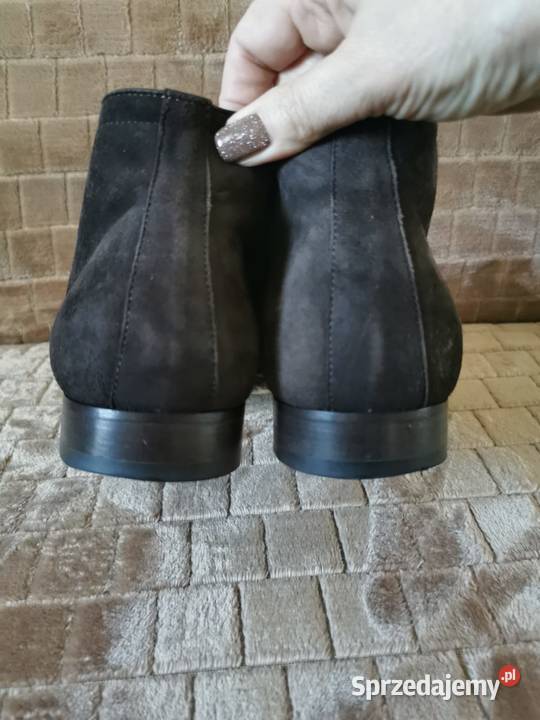 Półbuty Cuoio Genuino Skóra Naturalna Zamsz 44 Łódź