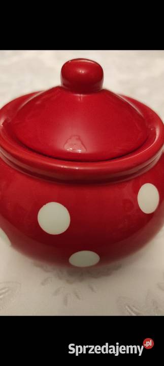 CUKIERNICA W GROCHY VINTAGE HAND MADE CERAMIKA Pabianice