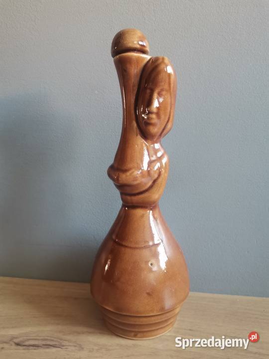 Stara butelka figurka karafka ceramika design śląskie Katowice