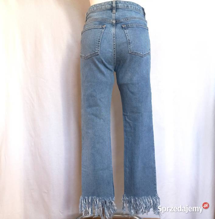 Spodnie jeans Frędzle niebieskie Pióra r 38 Moda i Styl Białystok