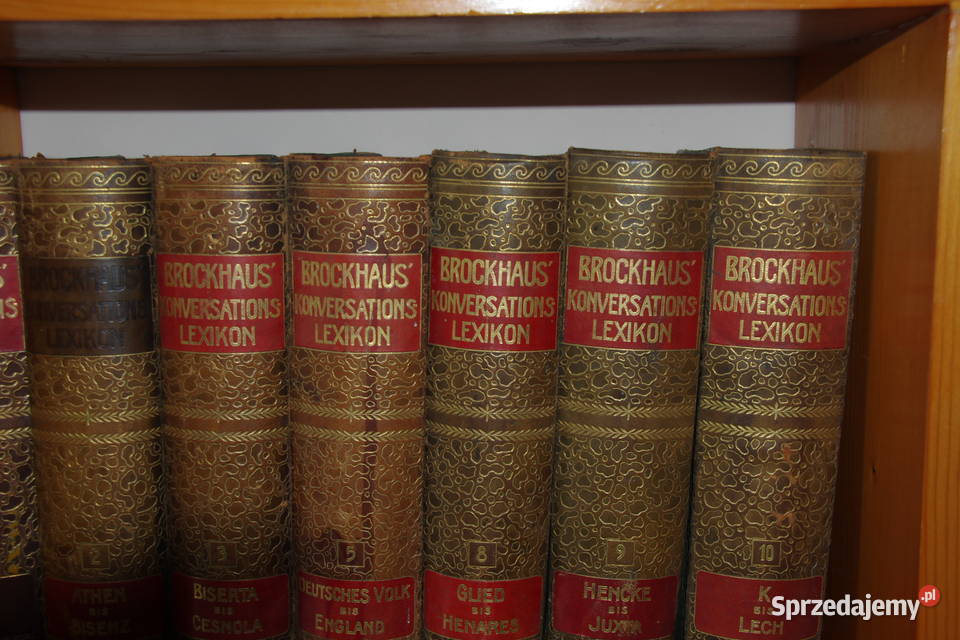 Brockchaus Konversation LEXIKON z 1908 r Antykwariat śląskie Bielsko-Biała