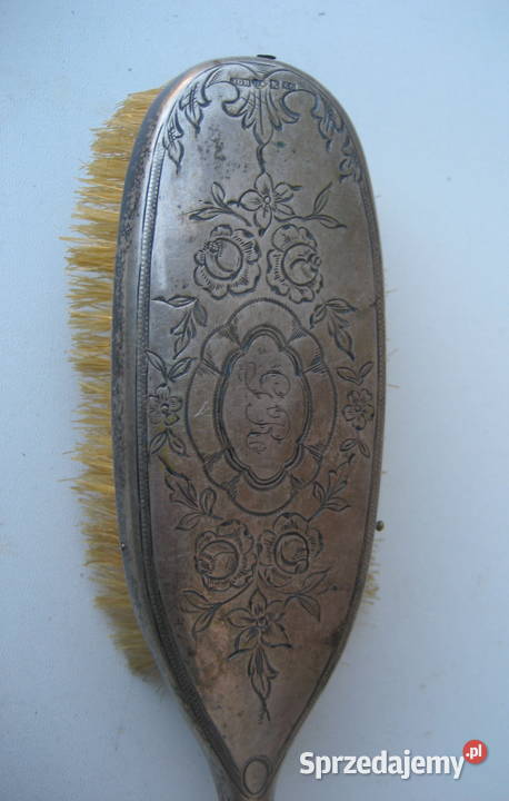 Przedwojenna szczotka Srebrna Szwedzka 1902 r Warszawa