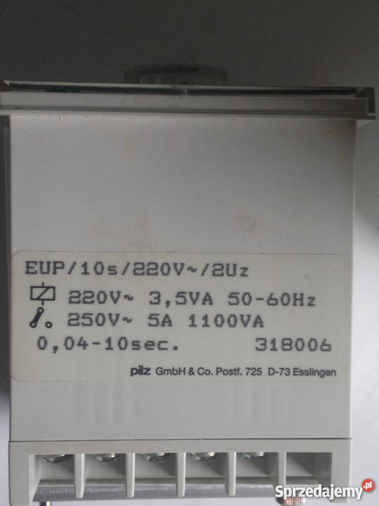 Przekaźnik EUP 00410s 220V PILZ Dąbrowa Górnicza
