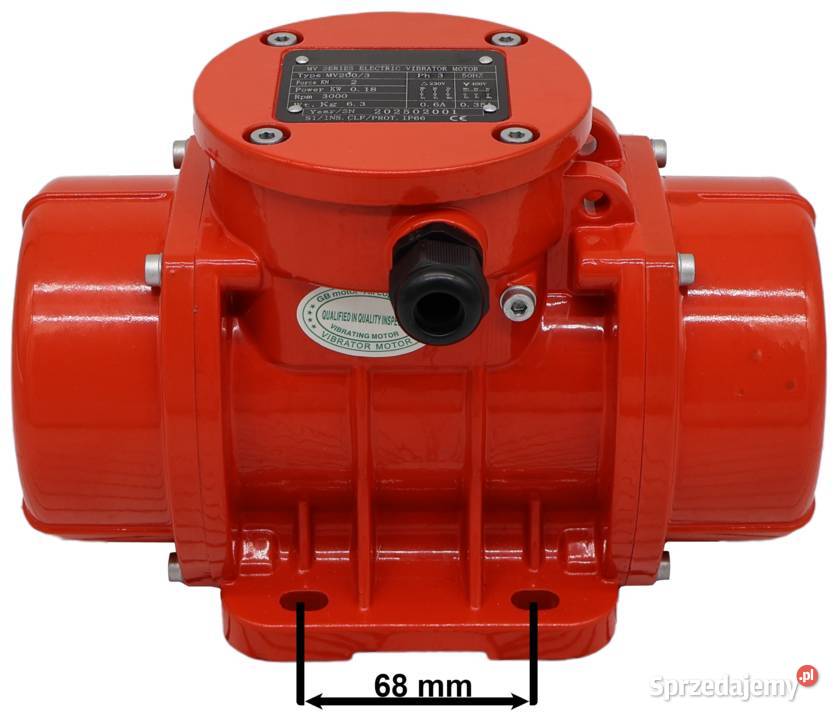 SILNIK WIBRACYJNY MV2003 3000 OBR 018kW 2kN Solec Kujawski