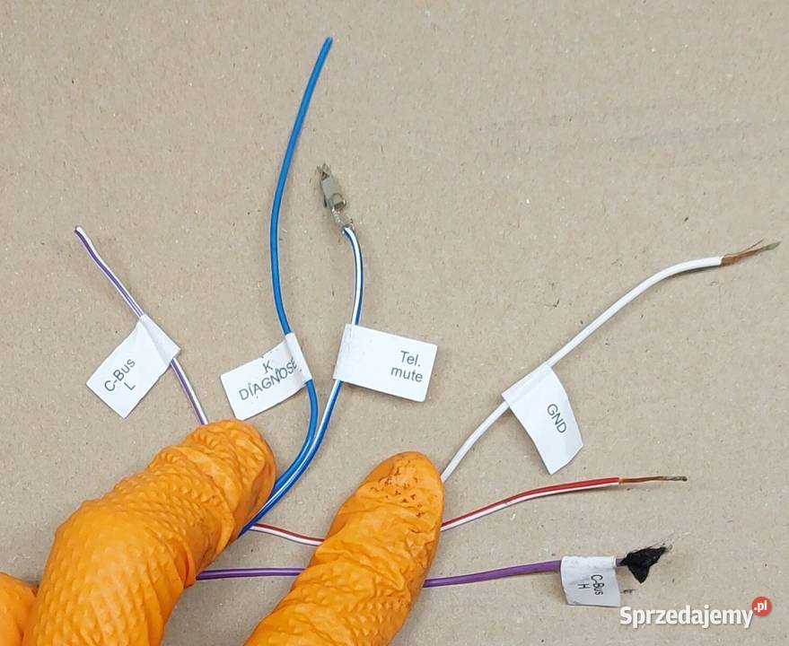 WIĄZKA KABEL INSTALACJA RADIA VW AUDI 8D0972643 dolnośląskie Mielęcin