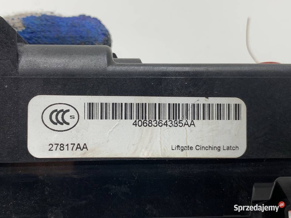 ZAMEK KLAPY TYŁ JEEP CHEROKEE KL SUV 27817AA Motoryzacja podkarpackie sprzedam