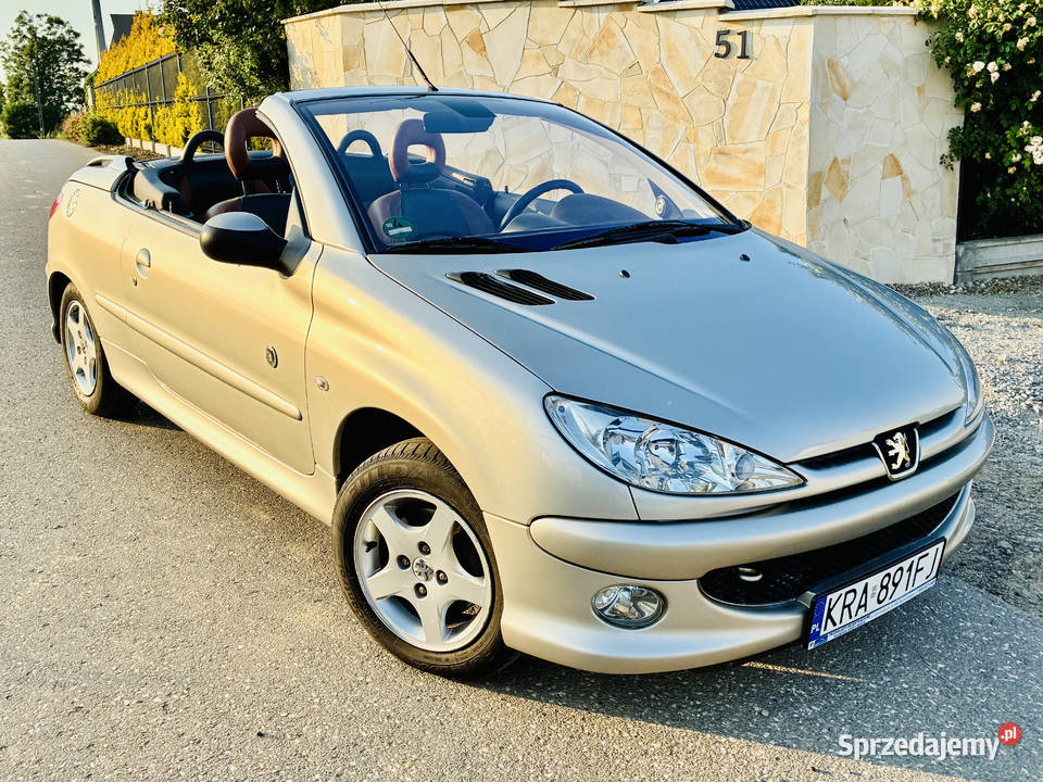 Peugeot 206CC Roland Garros sprawny dach klima Pielgrzymowice