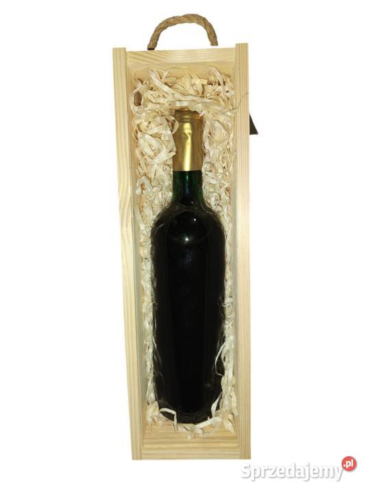 Drewniane pudełko z grawerem zasuwane na alkohol wielkopolskie Słupca
