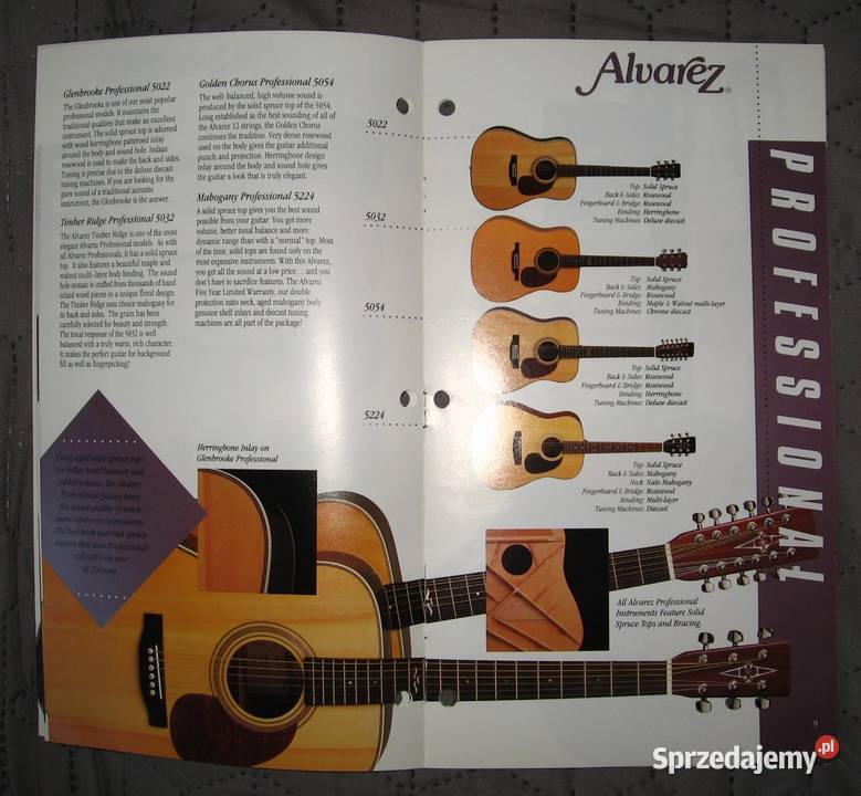 Alvarez Acoustic Guitars Catalog List katalog Kępice