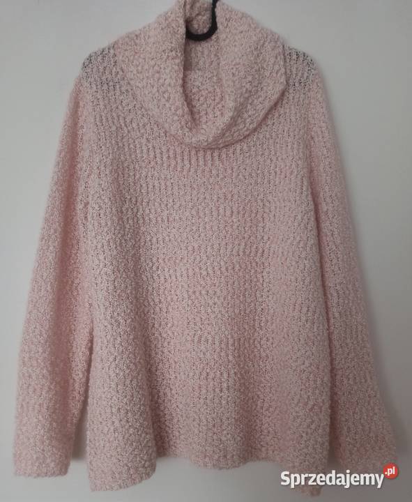 Sweter w kolorze pudrowego różu rozmiar 4446 różowy Odzież damska Radzyń Podlaski sprzedam