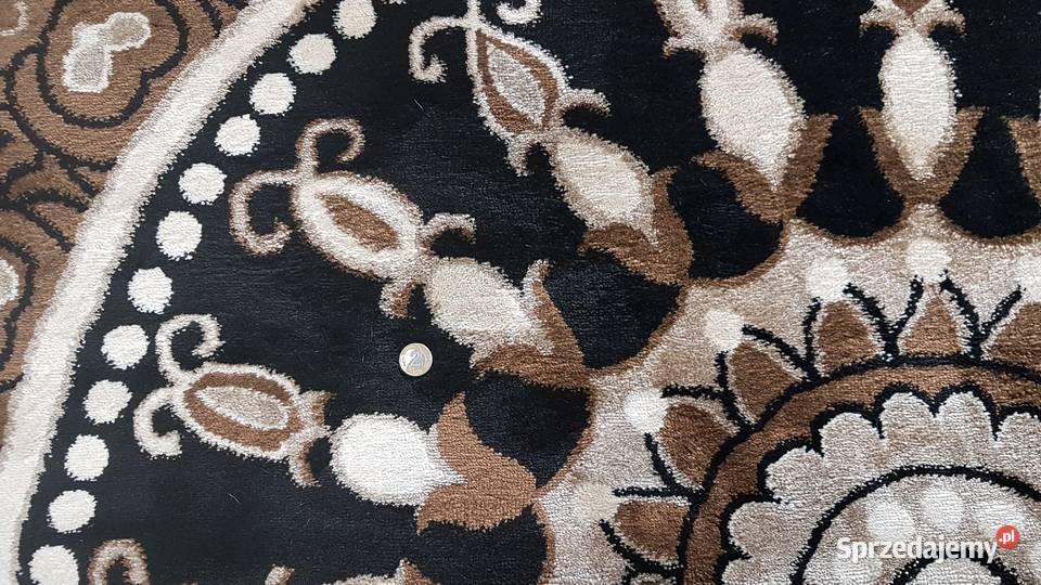 OUTLET Dywan BAROKOWY MANDALA brązowy czarny 240