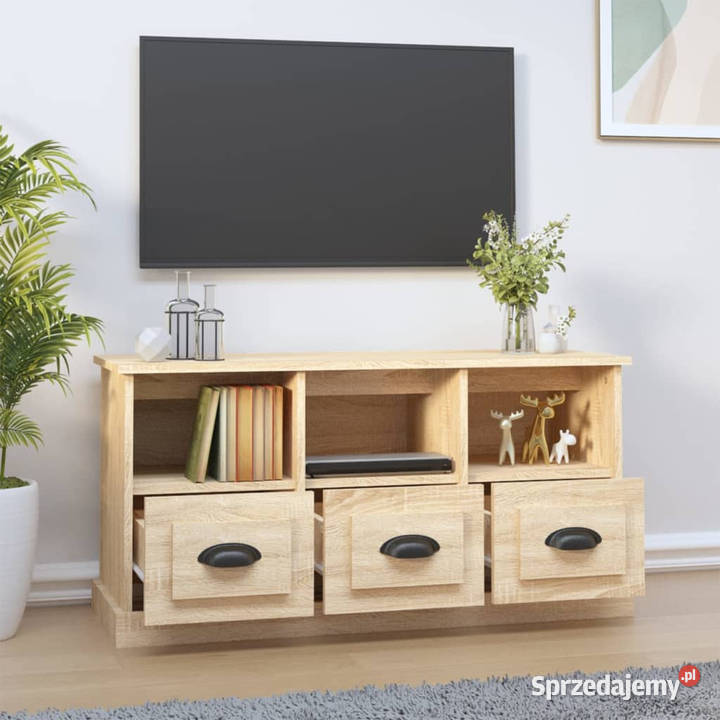 Szafka pod TV dąb sonoma 100x35x50 materiał Warszawa