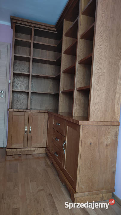 Mebel dębowy biblioteczka plus komoda Dom i Ogród Dąbrowa Górnicza