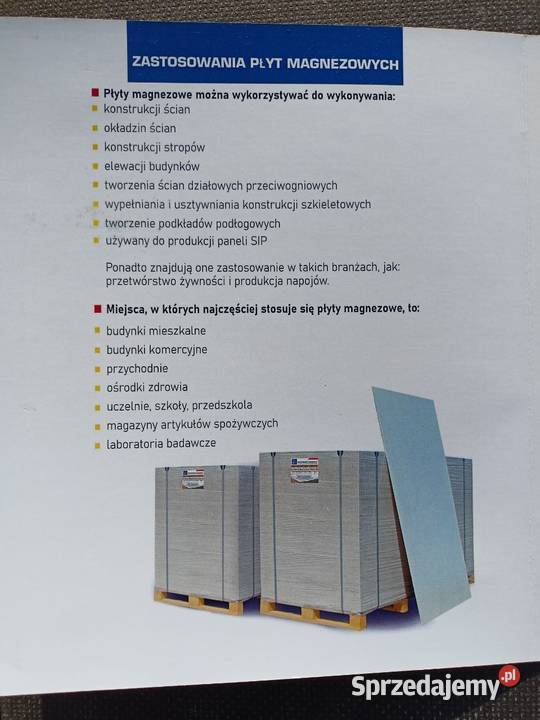Płyty HYPOALERGICZNE magnezytowe MgO Rewolucja w Kielce