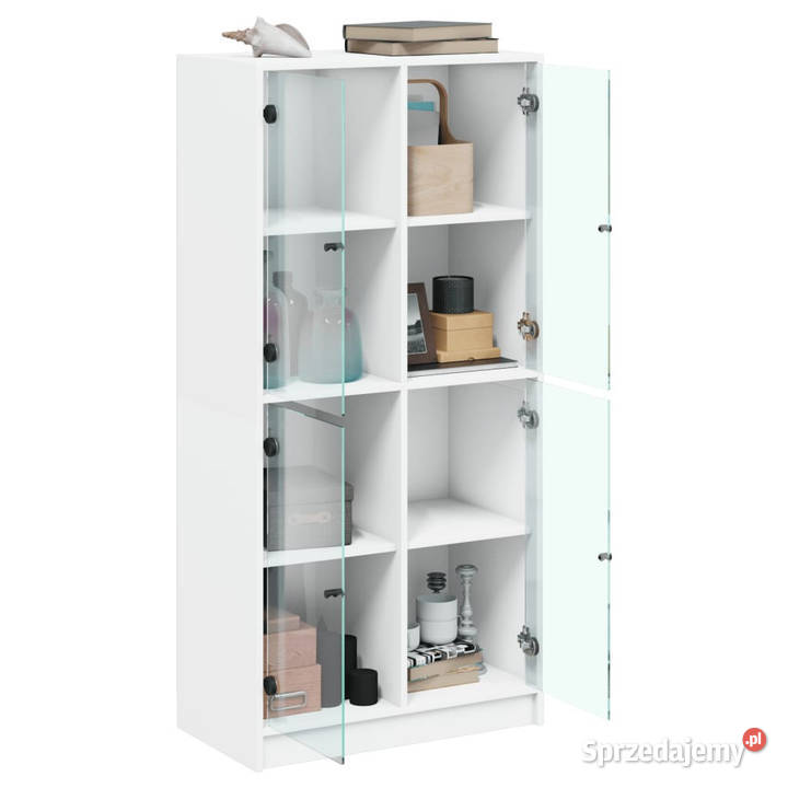 Szafka z drzwiczkami biała 68x37x142 WM3295857 Warszawa