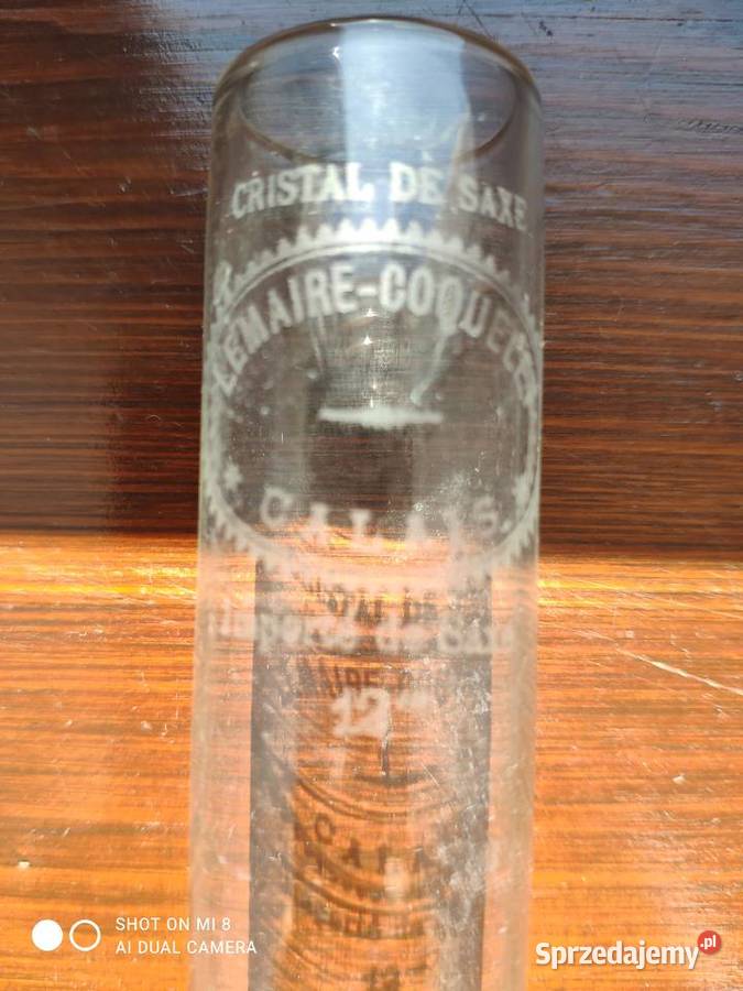 Stary francuski sygnowany kominek cylinder 44 mm