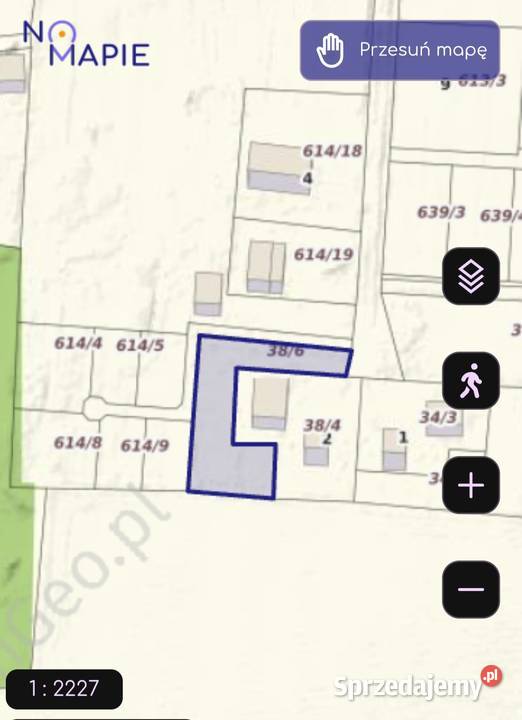 Działka 2158 m domówlasu Klępina sprzedam