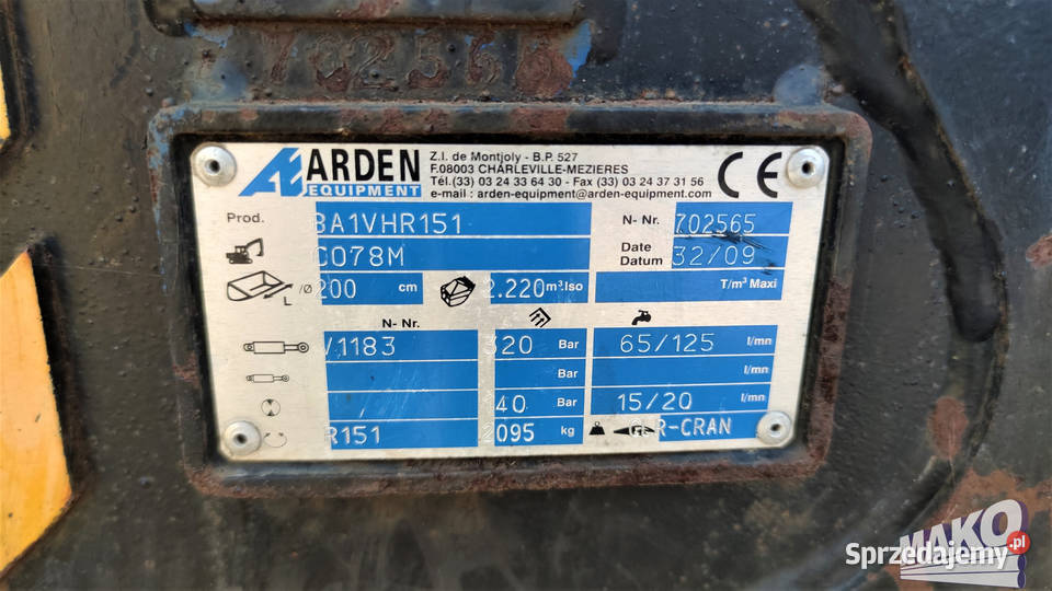Chwytak sortujący wyburzeniowy Arden 2300 do