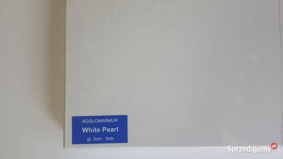 Parapety agglomarmur White Pearl konglomerat podlaskie