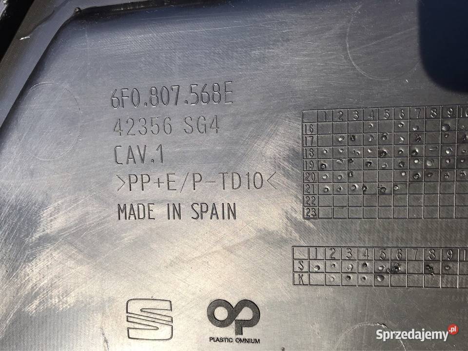 Seat Ibiza V 6F spojler dokładka zderzak tył osobowe Rzeszów