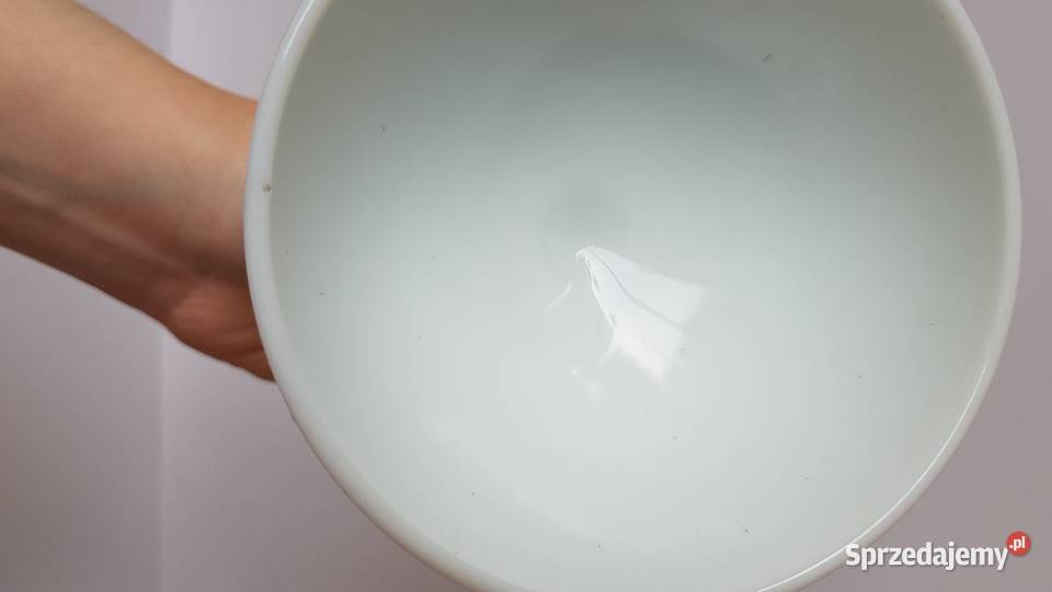 Pucharek Kaszmir lattimo Ząbkowice szkło PRL śląskie Dąbrowa Górnicza