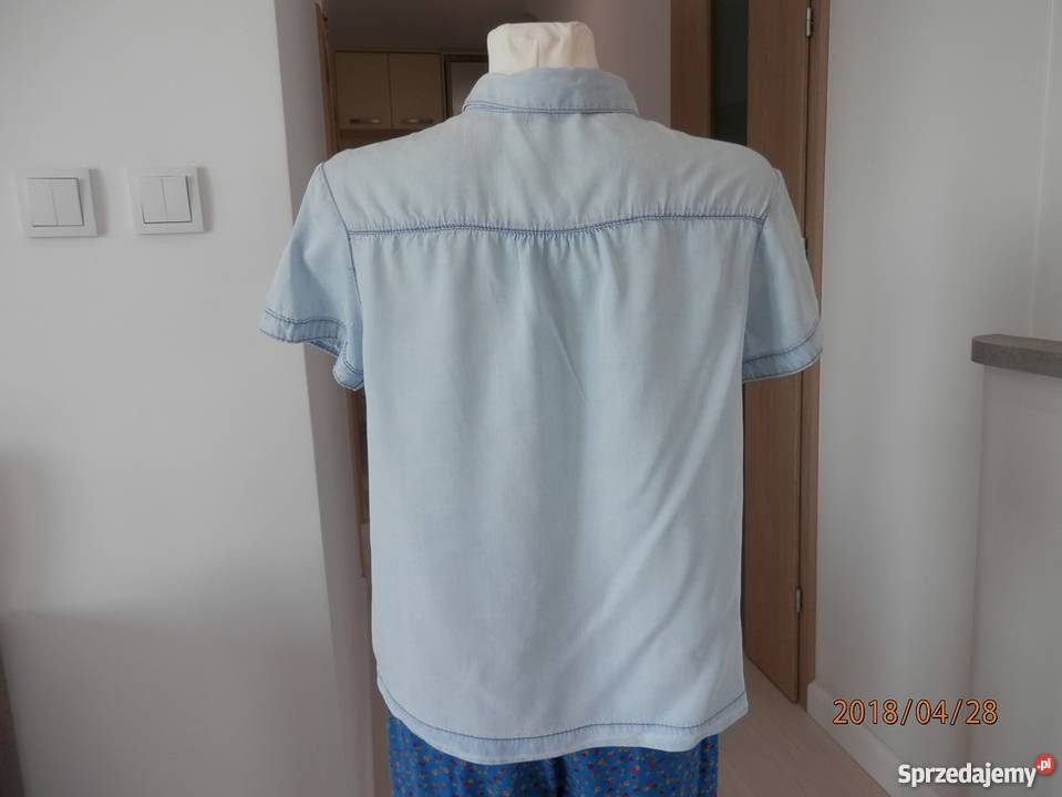 Koszula Bluzka Dżinsowa Błękitna Lekka KappAhl S Łomża