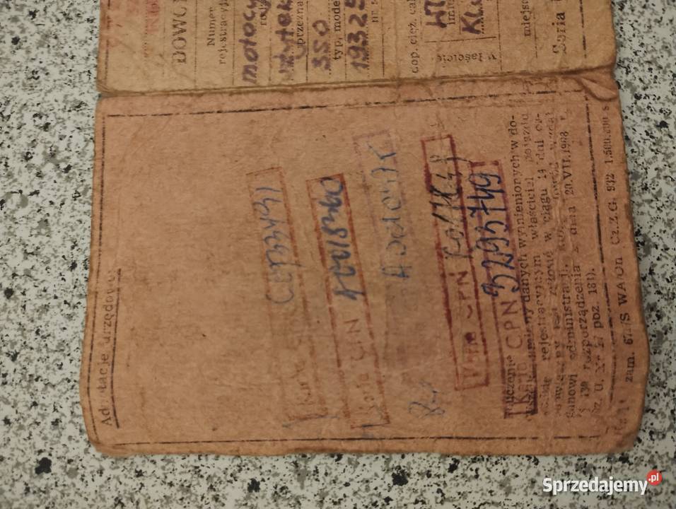 Cezet CZ 350 Jawa z dokumentami nieuszkodzony