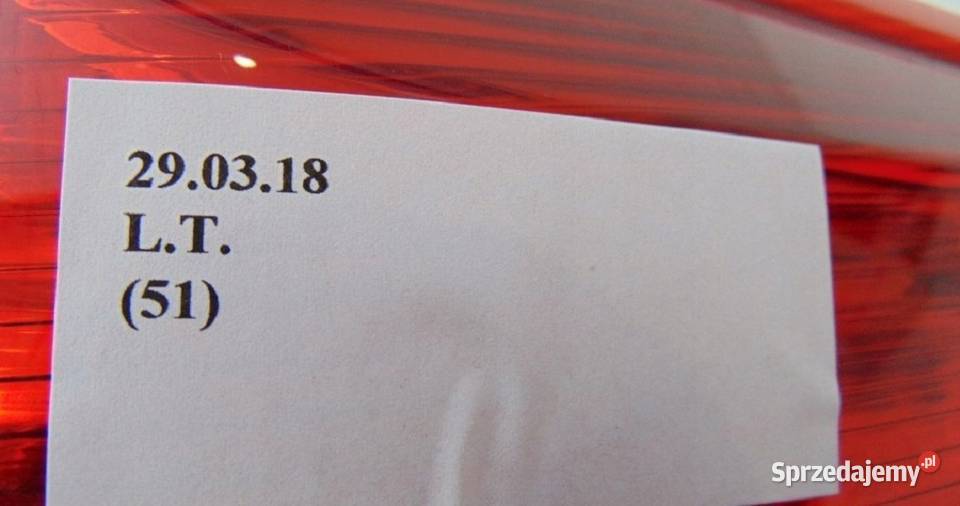 LAMPA TYLNA PRAWA TYŁ NISSAN NOTE E12 265503VA0A Nowy Tomyśl