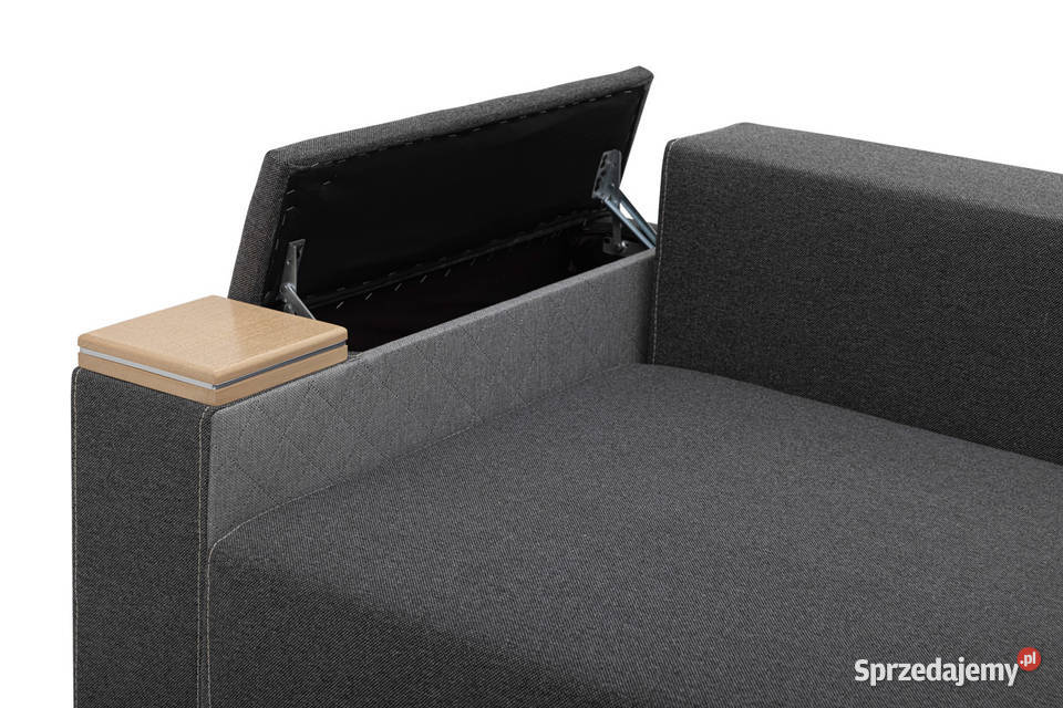 Narożnik Tapicerowany Dwukolorowy Szary DAVOS Rzeszów sprzedam