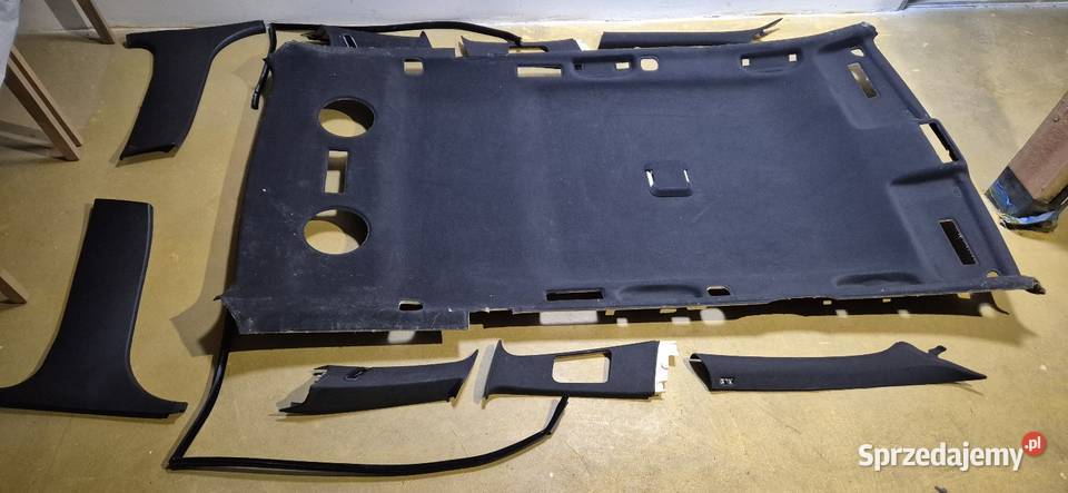 BMW E39 Touring czarny sufit podsufitka