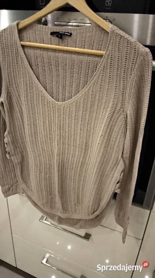 Sweter Ażurowy Beżowy Damski Tally Weijl S j Nowa Sól