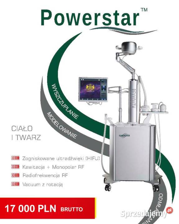 Powerstar endermologia z RF HIFU kawitacja RF Fryzjerstwo i kosmetyka Prudnik