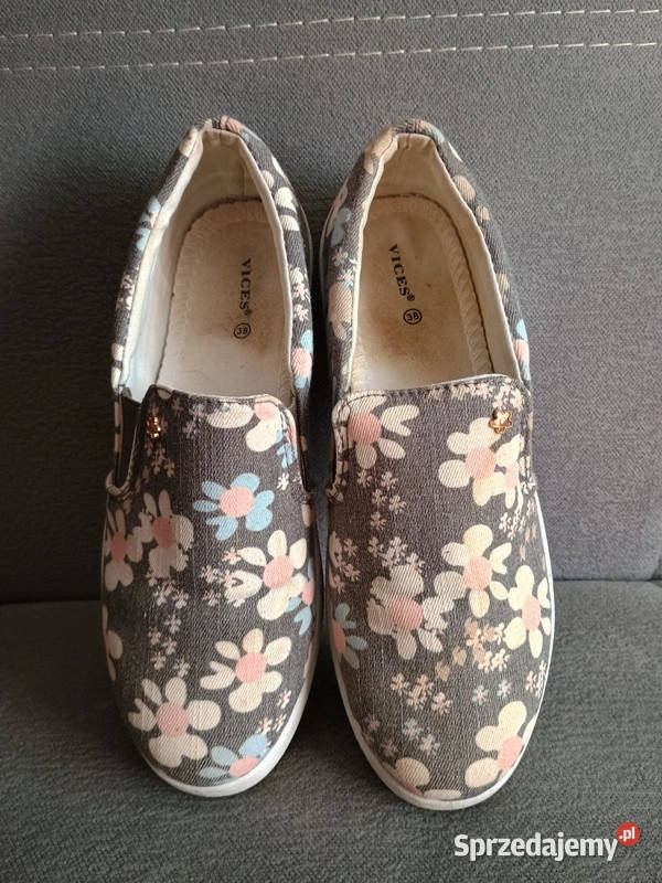 Damskie tenisówki w kwiaty rozmiar 38 Vices śląskie Bytom sprzedam