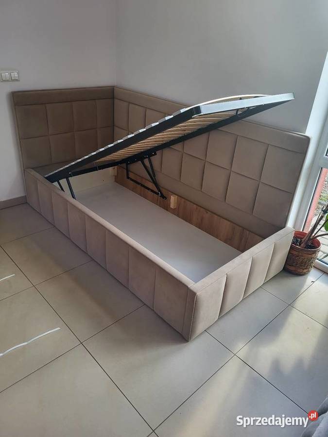 Łóżko dziecięce Kwadrat 100x200 z pojemnikiem Skawina