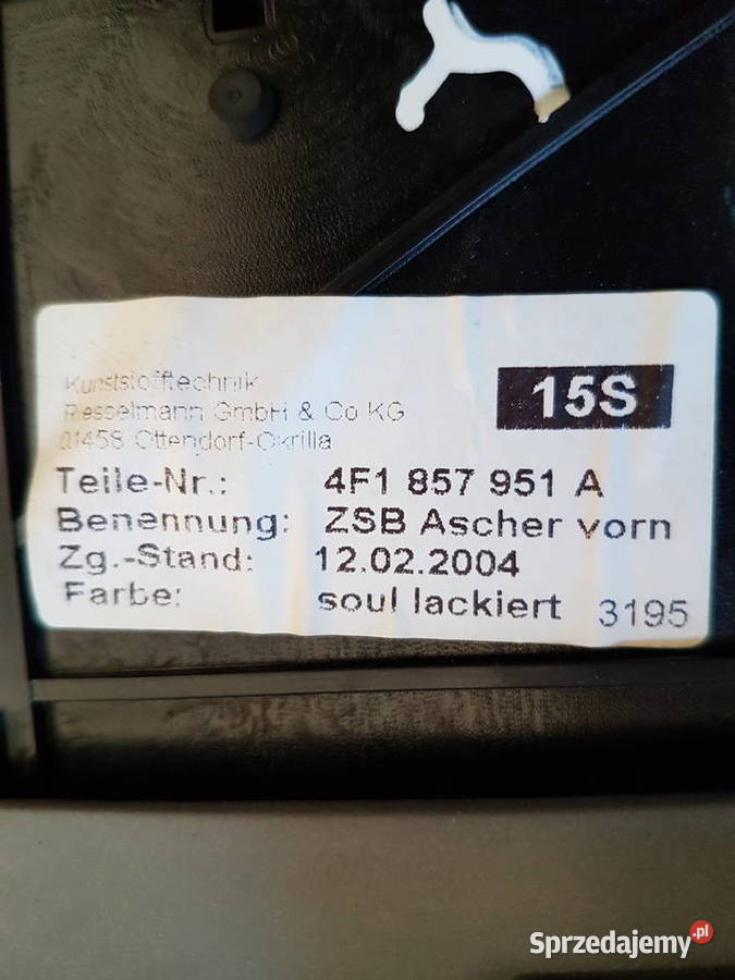 AUDI A6 C6 TUNEL MMI POPIELNICZKA UCHWYT NA osobowe
