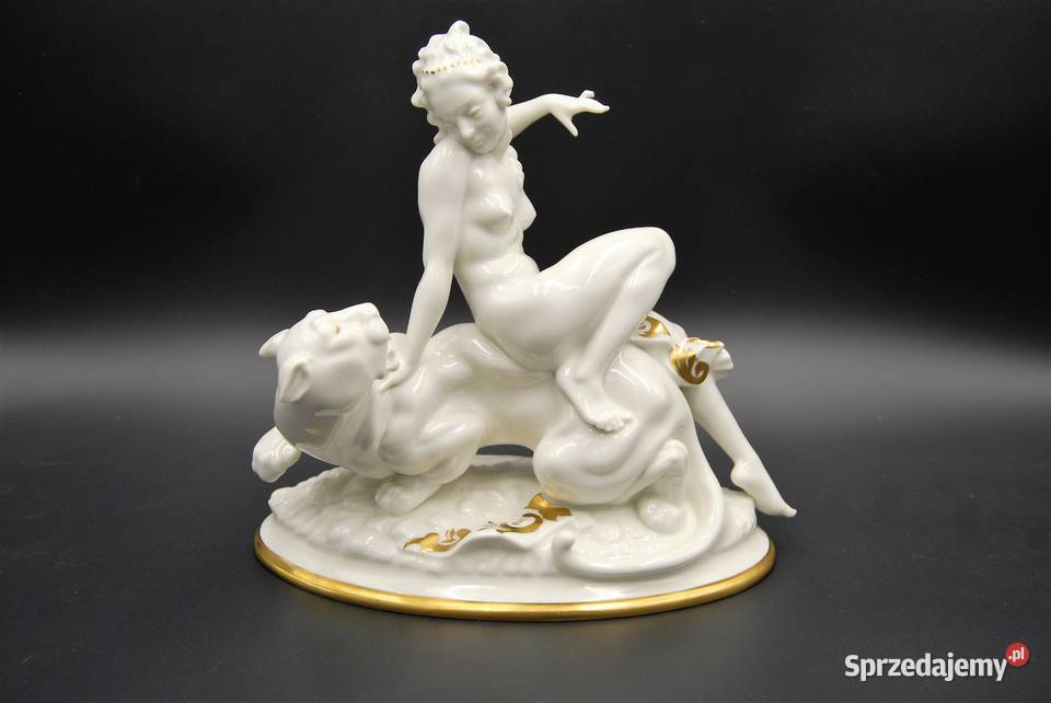 Porcelana Hutschenreuther Ariadna na panterze wielkopolskie