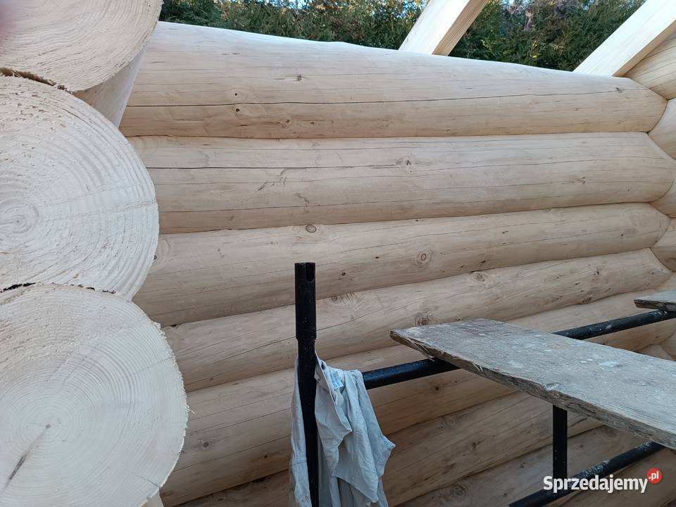 Sauna z bali okrągłych 3x3m Miłkowa
