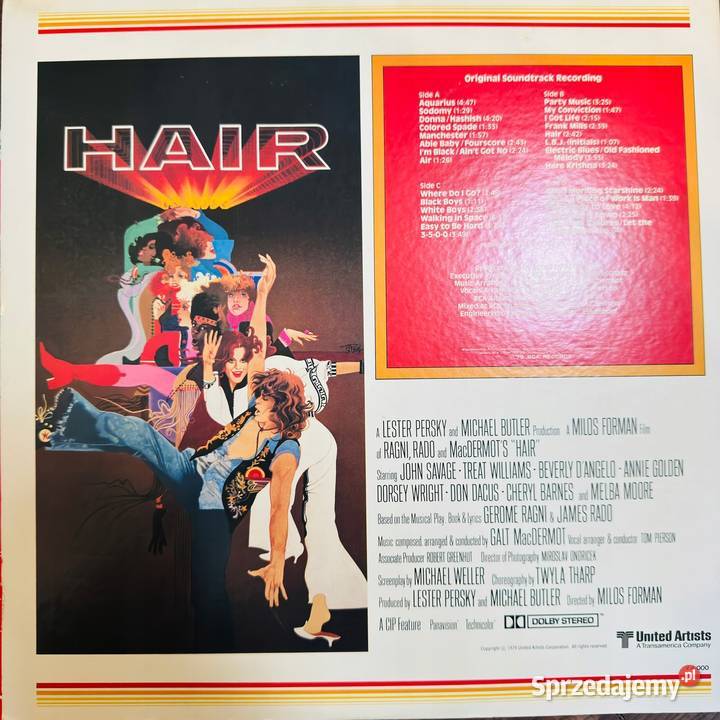 Galt MacDermot OST Hair EXNM Japan Obi 2 LP 1979