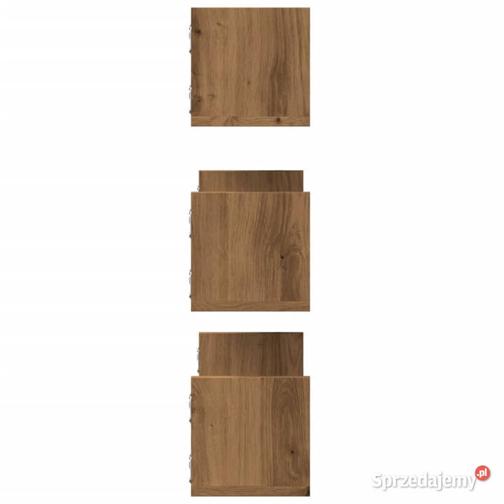 Półki ścienne 3 dąb artisian 58x18x18 WM853289 Warszawa