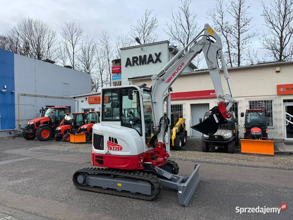 Minikoparka Takeuchi TB335R 37 tony wyprzedaż śląskie Bielsko-Biała sprzedam