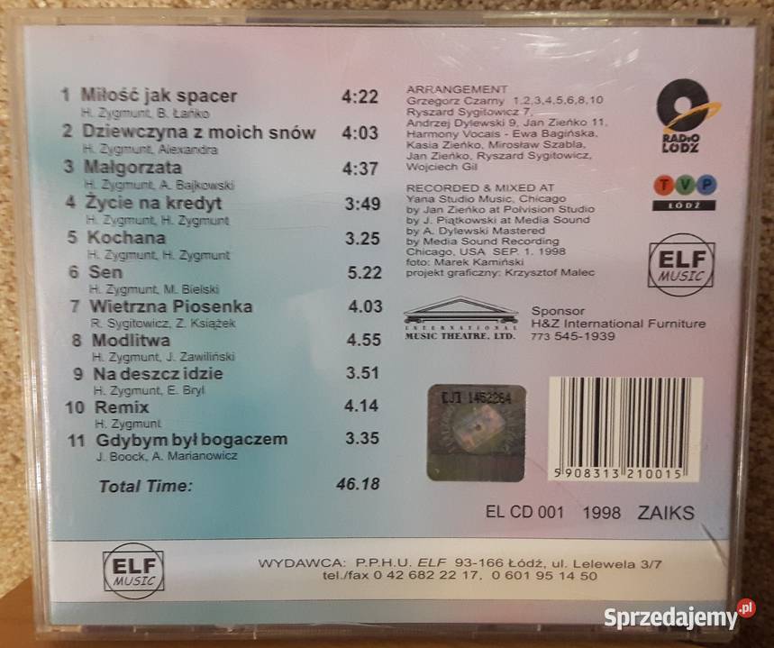 Henry Zygmunt Małgorzata płyta CD CD Lutomiersk