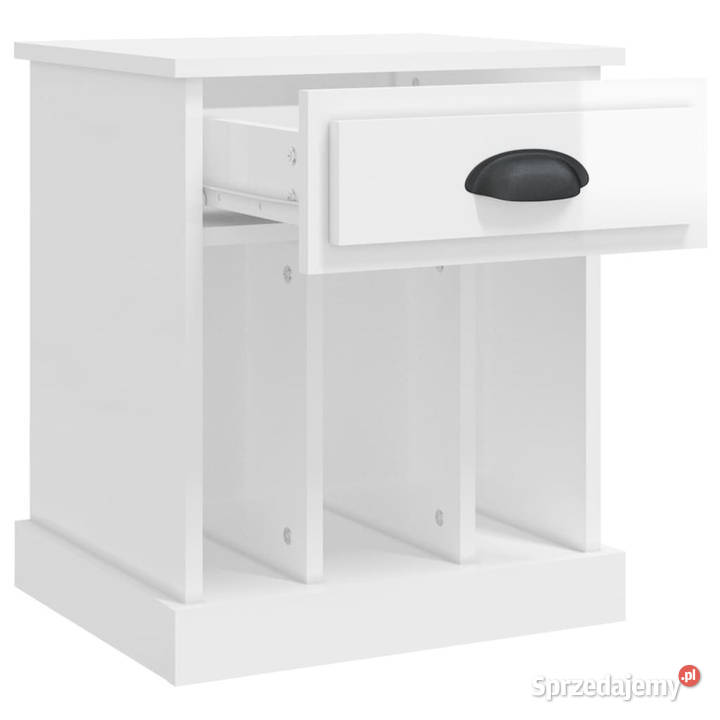 Szafka nocna biała wysoki połysk 43x36x50 Meble Warszawa