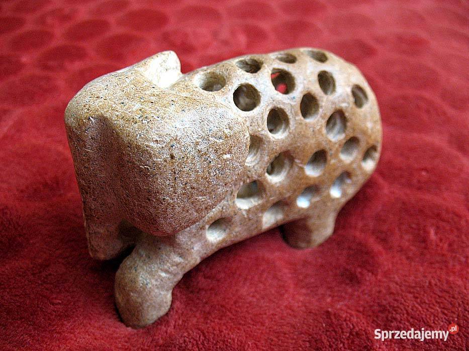 Słoń Kamienna rzeźba figurka mała 7 x 10 x 5 Siedlce